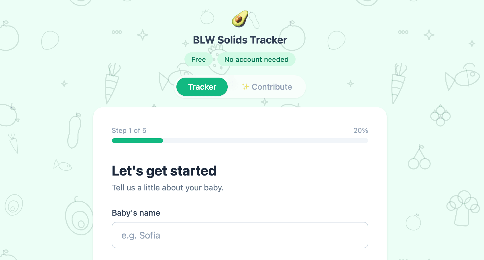 BLW Solids Tracker preview